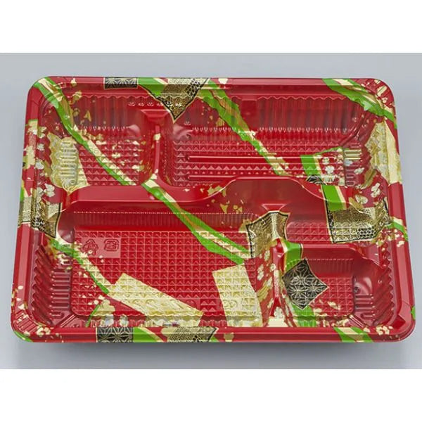 CZ-222-1 彩帯赤 本体 仕出し弁当容器