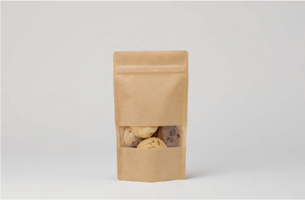 スタンドチャック袋  クラフトタイプ(窓付き)タイプ No.12-21