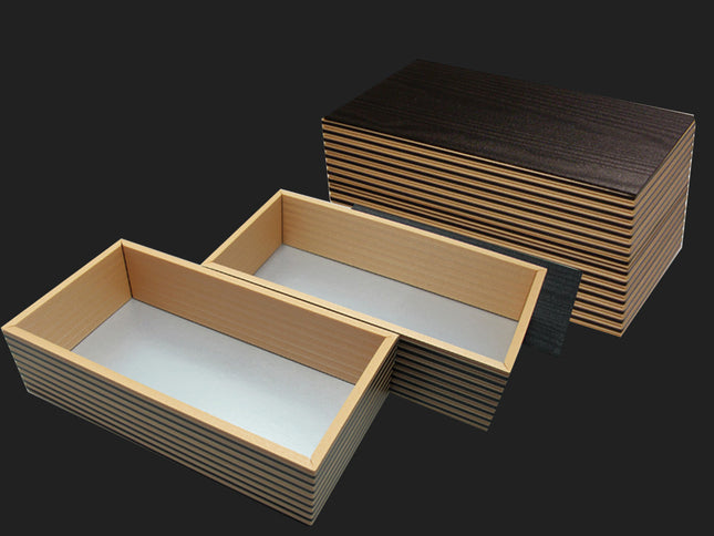 ログウッド 長折二段 小 ブラック 60入