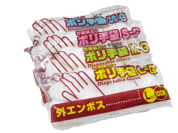 福助工業 ポリ手袋 外エンボス