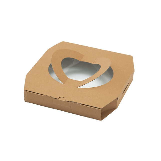 ピザ箱 K-BOX 10インチ ナチュラル 持ちてあり