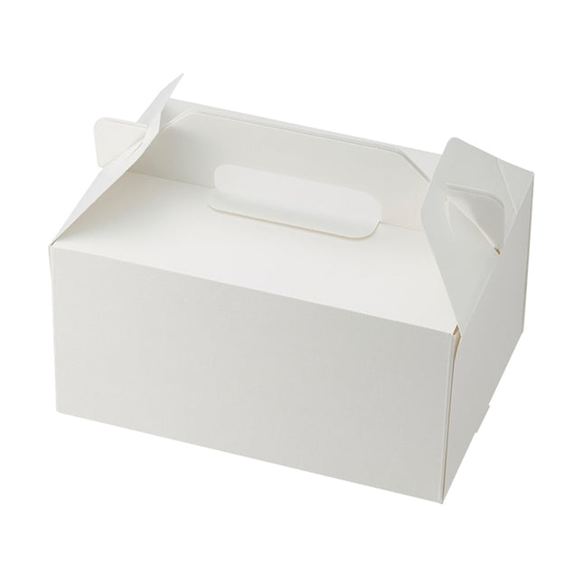 スリムエコ キャリーケーキ ケーキ箱 ホワイト 15×21mm