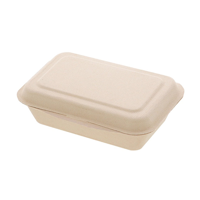 バガス フードパック クラフト 600ml ランチボックス