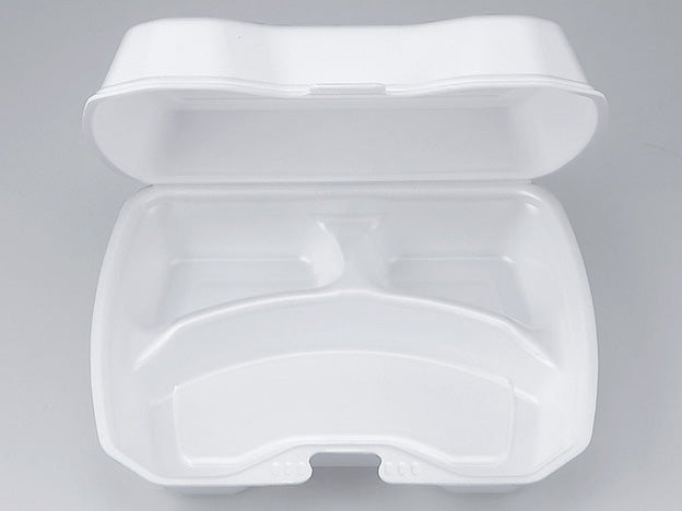 シーピー化成 VK-613-3 無地 白 弁当容器 フードパック ランチボックス