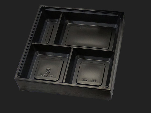 ワン折重 70D 黒底