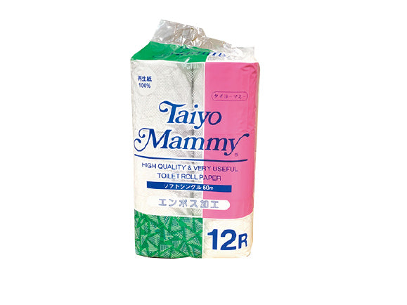 トイレットペーパー タイヨー マミー シングル 12R 60m