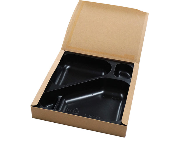 弁当容器 紙BOX 中仕切り 75-75 K-1 黒