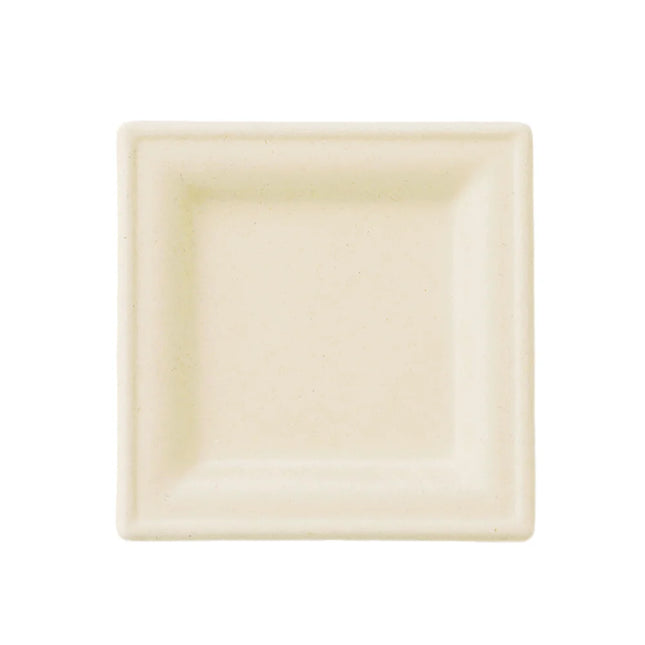 ECO&BASIC バガス容器 スクエアプレート 15cm 500入