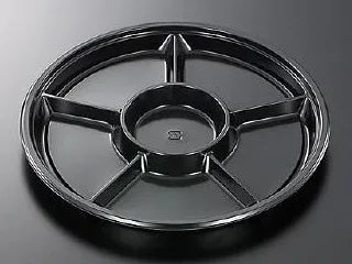 オードブル容器 HSPD 丸32-6 BK　黒