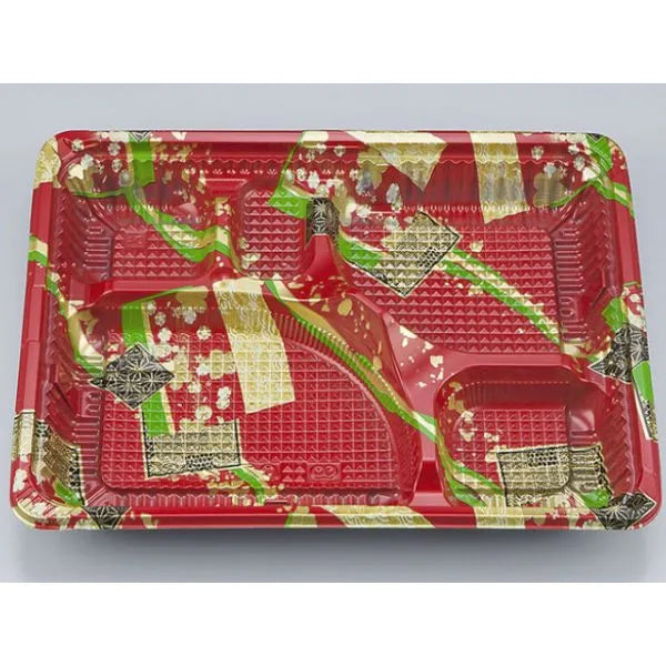 CZ-223 彩帯赤　本体　仕出し弁当容器