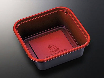 どんぶり容器　CT　プチ丼角　赤　黒　身