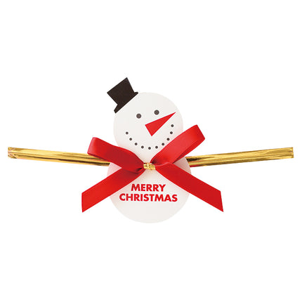 OL-YT2 クリスマスオールドスノーマンワイヤータイ