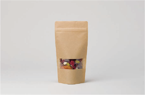 スタンドチャック袋  クラフトタイプ(窓付き)タイプ No.11-21