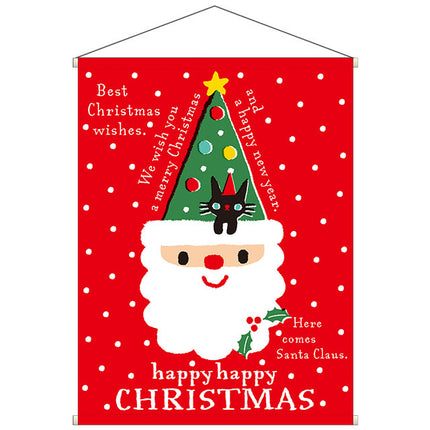 XTS-TA1 クリスマスツリーサンタタペストリー