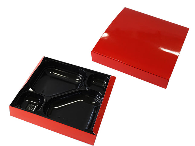 紙BOX 一体型　70-70　シャインレッド　本体・中仕切り (コピー)