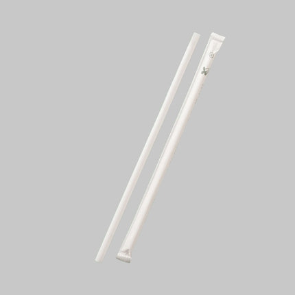 LW-B621 　ストレートストロー　白　紙包装　バイオマス
