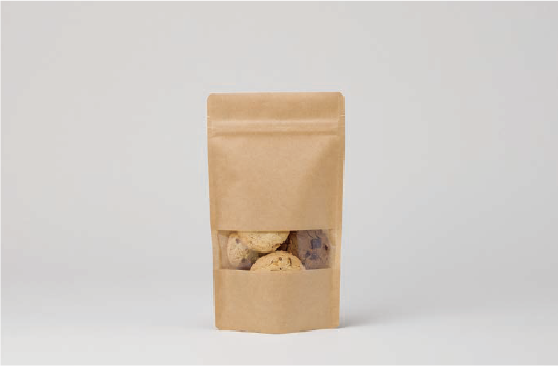 スタンドチャック袋  クラフトタイプ(窓付き)タイプ No.12-21