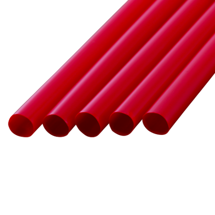 ストレートストロー　10×210　　赤　600