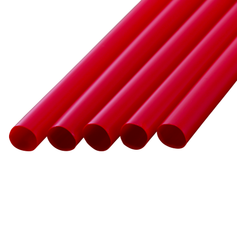 ストレートストロー　10×210　　赤　600