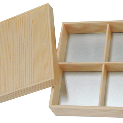 吉野杉　6.5寸　カブセ十字仕切り