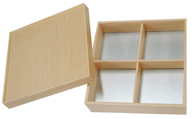 吉野杉　6.5寸　カブセ十字仕切り