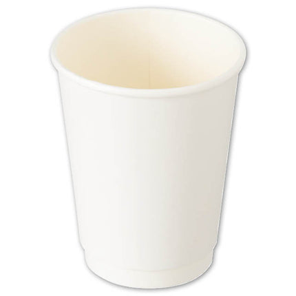 MK-WCUP1　無地ホワイト2重断熱カップ