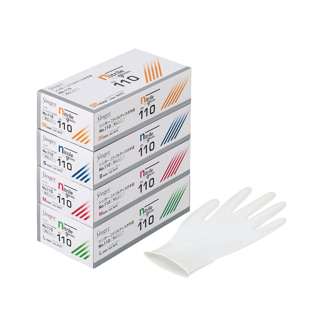 シンガー二トリルディスポ手袋　No.110　100枚