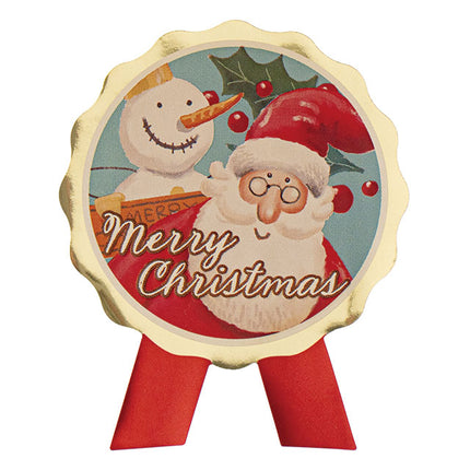 クリスマスシール　 XPL-1S 愉快なクリスマスリボン型