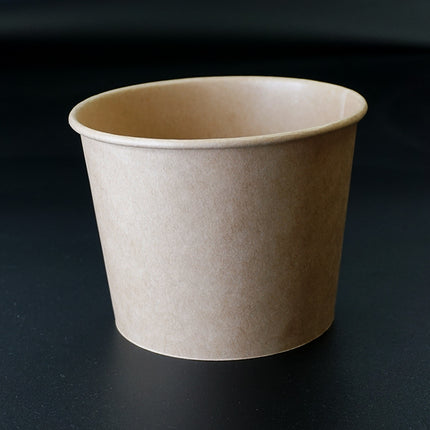 KMカップ　140-1000 ナチュラル 紙容器　フードカップ　電子レンジ可