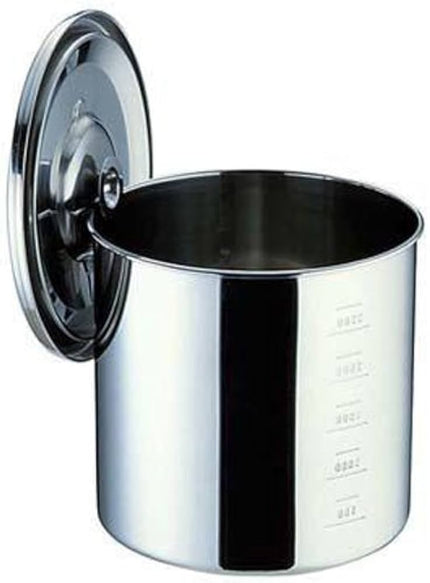 UK18-8 目盛付　キッチンポット　　16cm
