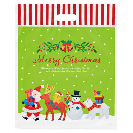 レジ袋　クリスマスオイルパステル　XOP-2