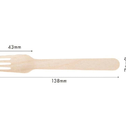 木製フォーク　140　バラ入