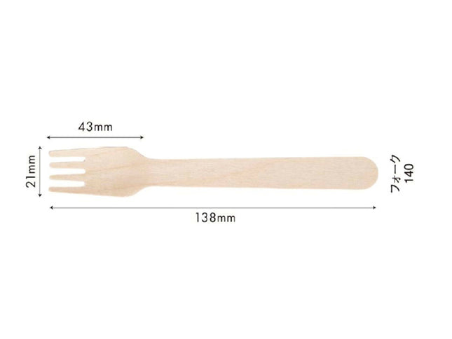 木製フォーク　140　バラ入