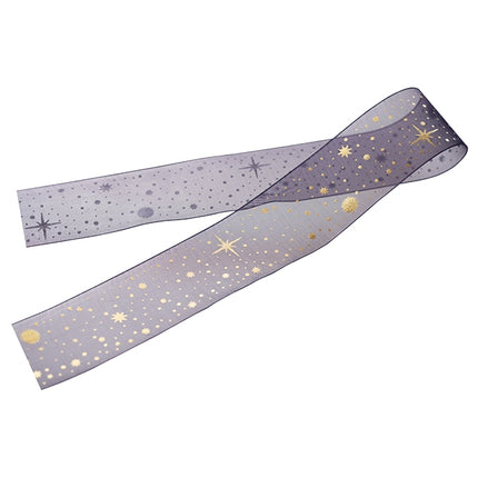 CRT-R2 クリスタルオーガンジーリボン　リボン 　ネイビー