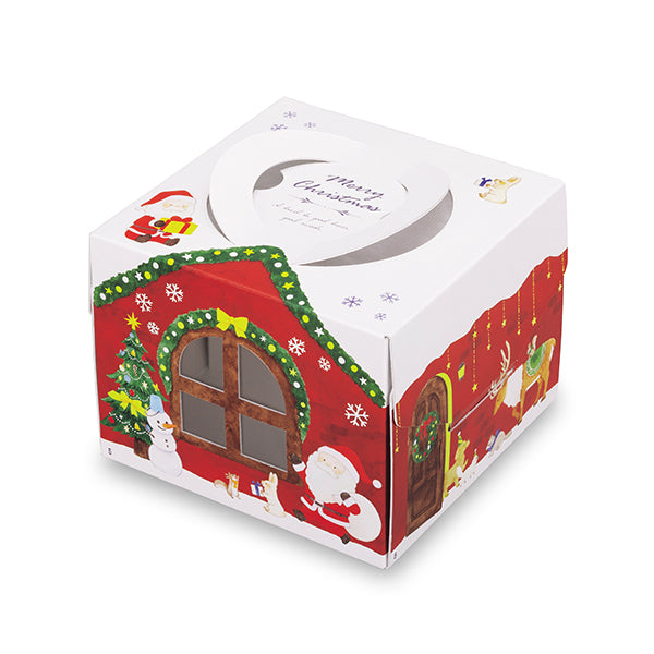 ケーキ箱　Fキャリーデコ　メリービヤン　4.5号