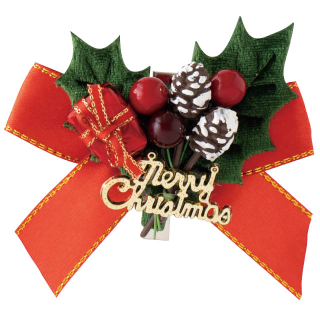 クリスマスフルリール　クリップ付き　　ZX-CL4