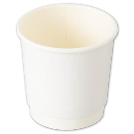 MK-WCUP4　無地ホワイト2重断熱カップ
