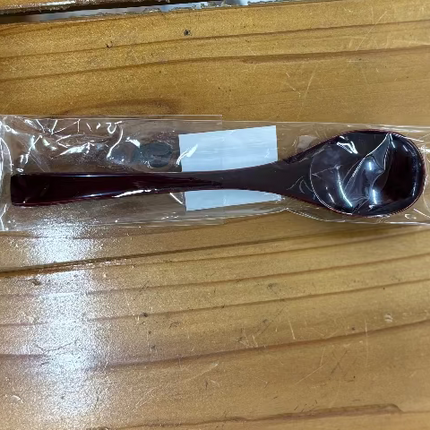 08332 本漆茶碗蒸スプーン(黒)