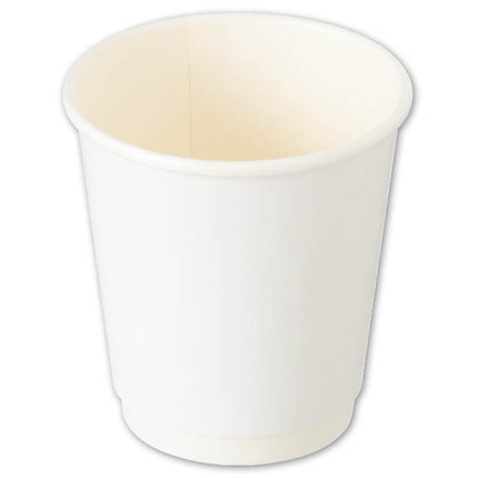 MK-WCUP2　無地ホワイト2重断熱カップ