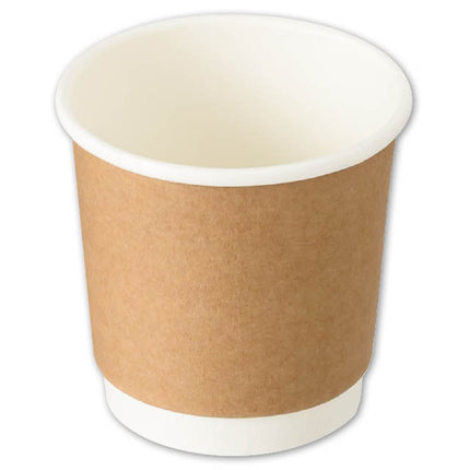 MK-WCUP4　無地クラフト2重断熱カップ