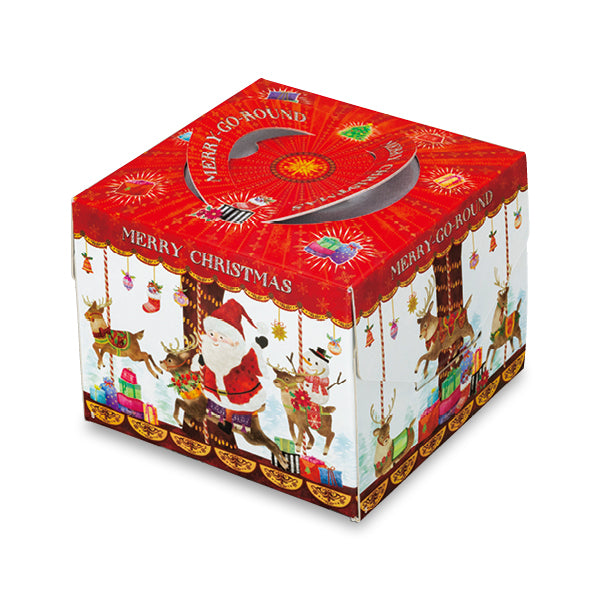 ケーキ箱　キャリーデコ メリーゴーランド　6号