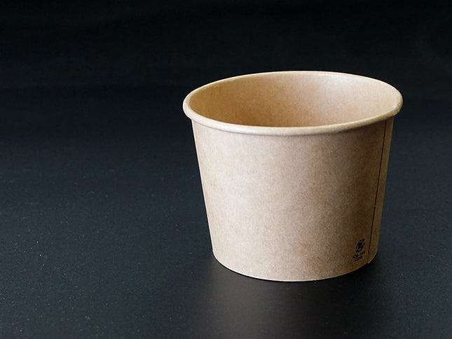 KMカップ 100-390 ナチュラル 紙容器 フードカップ 電子レンジ可