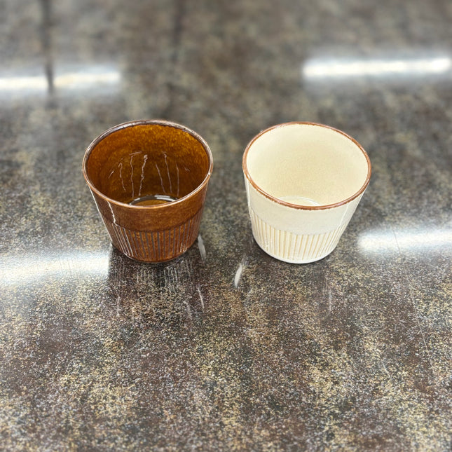 フリーカップ　アンバー　ホワイト