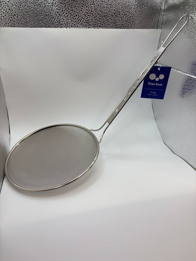 ステンレス　スリースノー　丸かす揚げ　21cm