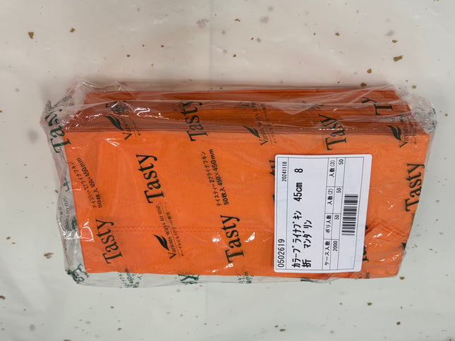 テイスティ カラープライナフキン マンダリン 50枚入 8折