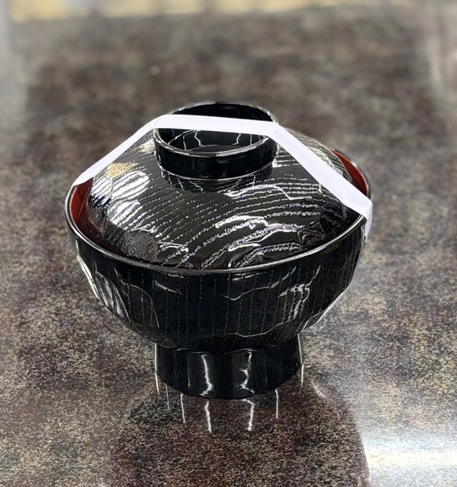 亀甲丼 黒内朱 丼容器