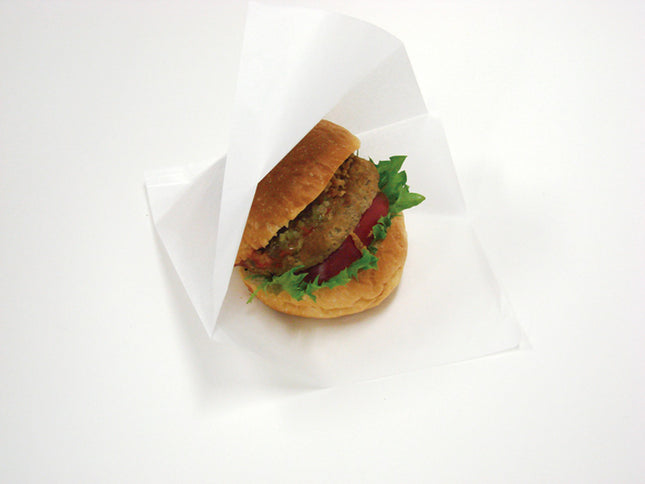 バーガー袋 No.22 22cm 角 白無地