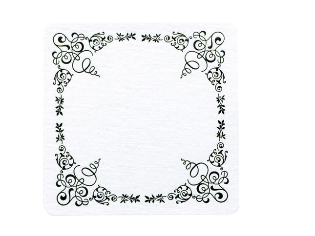 コースター 角 花柄