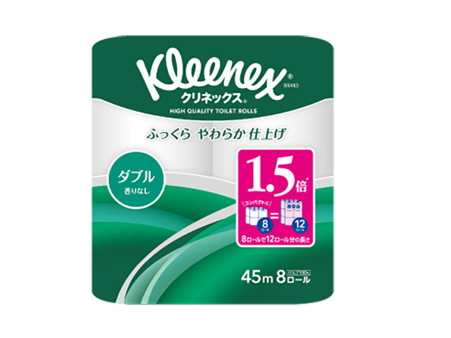 トイレットペーパー　クリネックス　コンパクトW　45m 8R