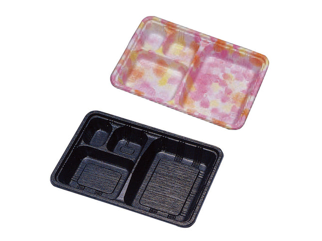 弁当容器　LC-609　黒・フローネ